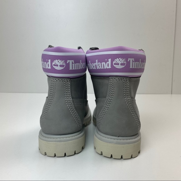 Timberland Premium 6in Waterproof Boot Grey Nubuck - Picture 5 of 7